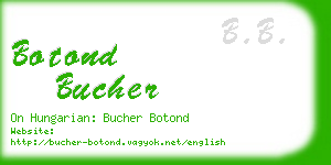 botond bucher business card